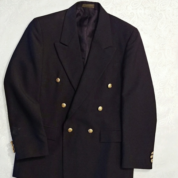 Vintage Other - Lord & Taylor VTG Black Double-Breasted Blazer